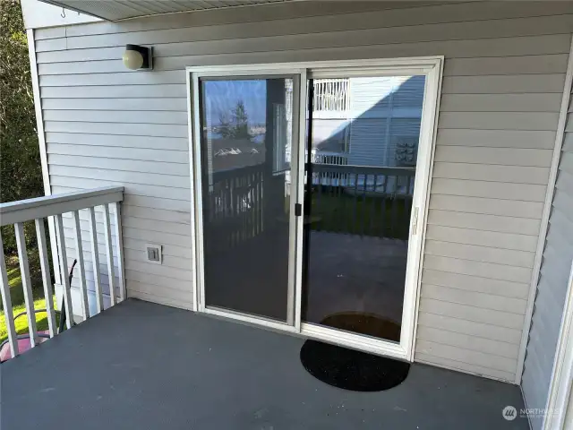 Deck entry from Living area