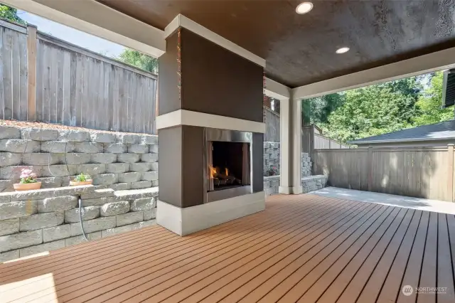 Outdoor Living with Gas Fireplace