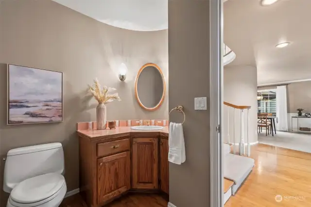 Main floor powder room