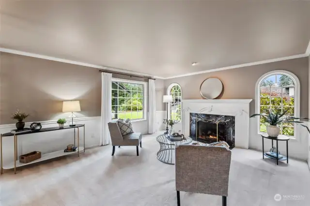 Enjoy the ease of the gas fireplace in the living room