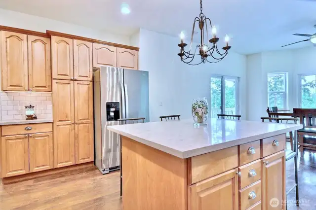 Tons of cabinetry. Storage for all and more !