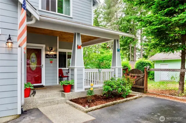 You are greeted by a welcoming covered porch. Enter through the front door, kick off your shoes and stay for a while. You’ll be busy envisioning all the memories you’re going to be making.