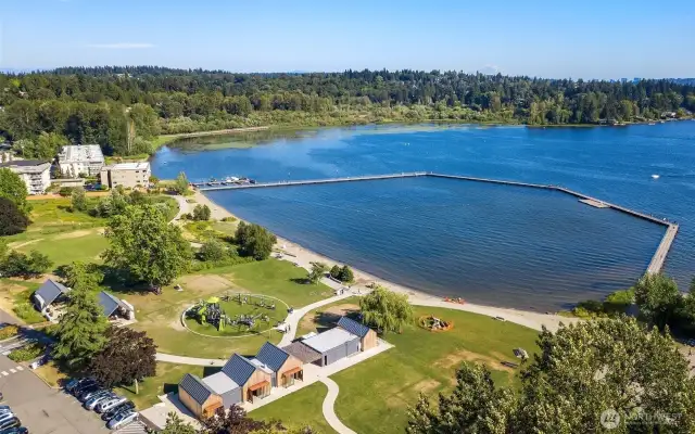 Juanita Beach Park across the street from Property