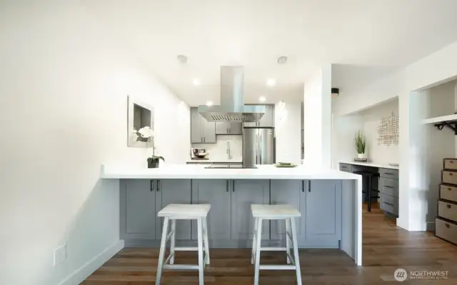 Kitchen Remodel in other units. Some added lofts above