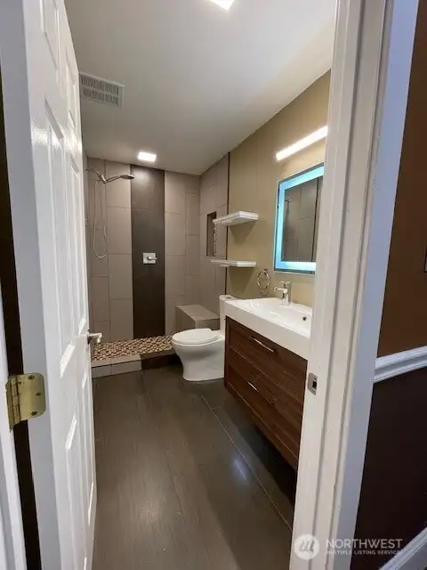 Seller renovated the Bathroom w/ heated floors and Shower!
