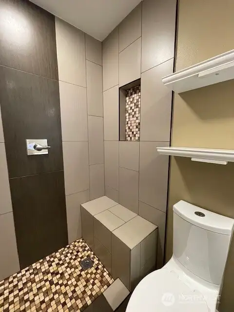 The Bench in the Shower is HEATED!