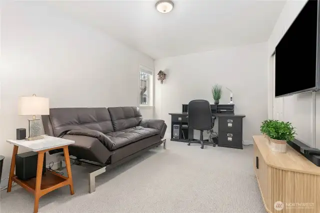 Main floor guest suite, currently being used as an office.