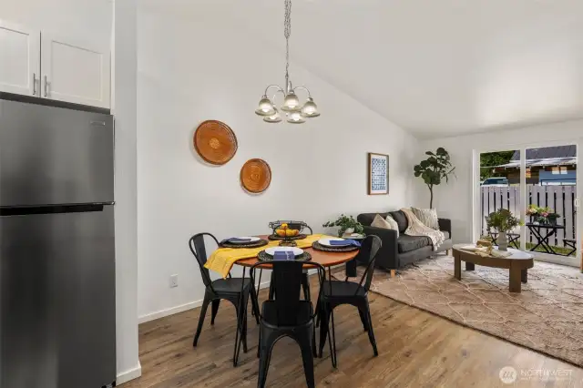 Vaulted ceilings in great rooms.
