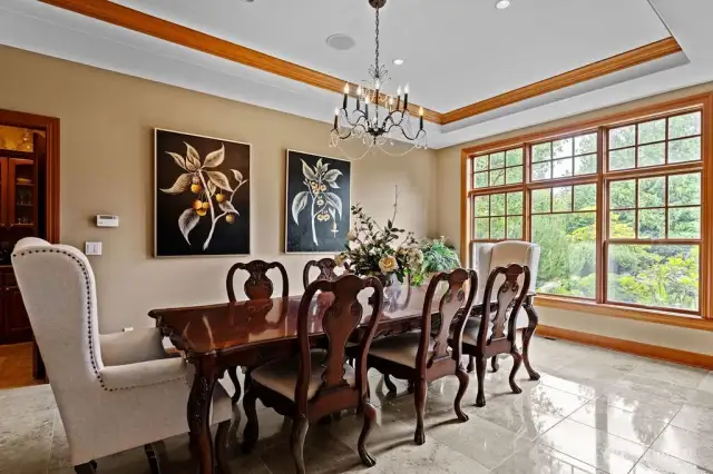 The formal dining main.