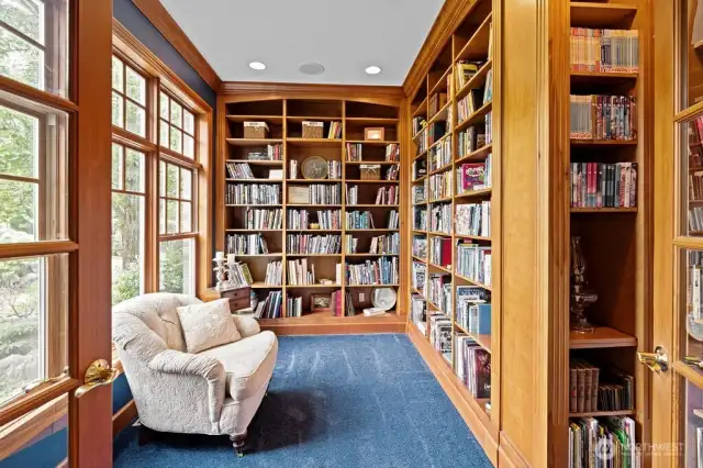 The library/office on the main level.