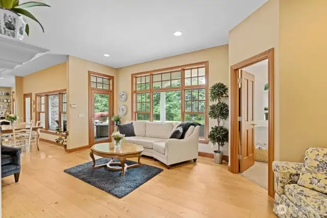 The main level's second living room.