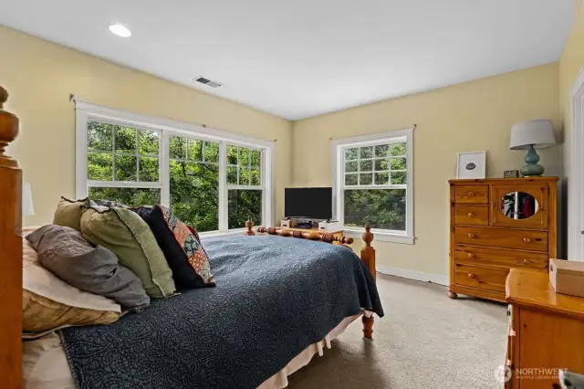 The upper level primary bedroom.