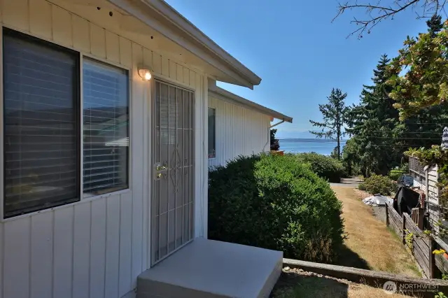 This is the door that leads to the Family Room. This is the North side of your home.