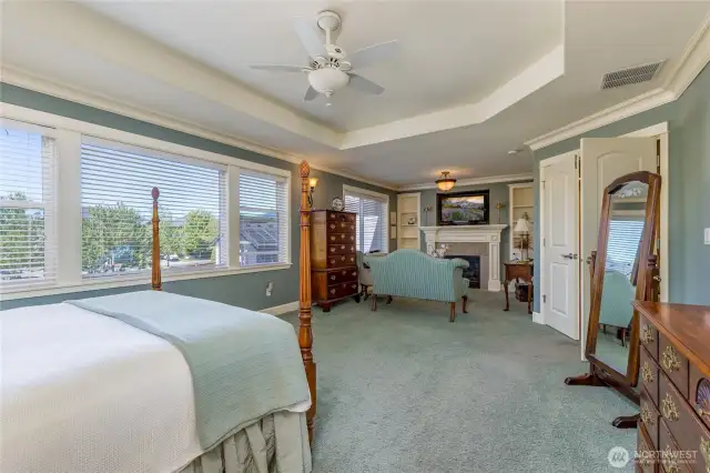 Primary suite is a peaceful retreat