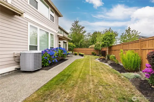 Central air conditioning and a high-efficiency furnace in this home!