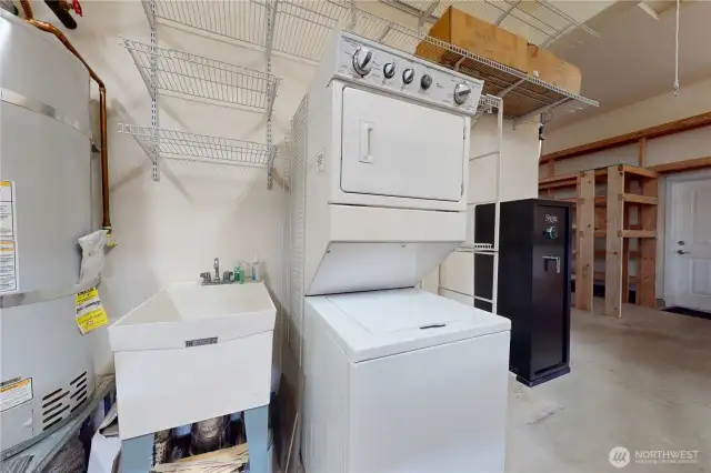 Second laundry area in the garage!