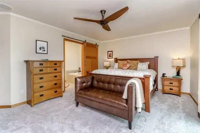 Oversized primary bedroom