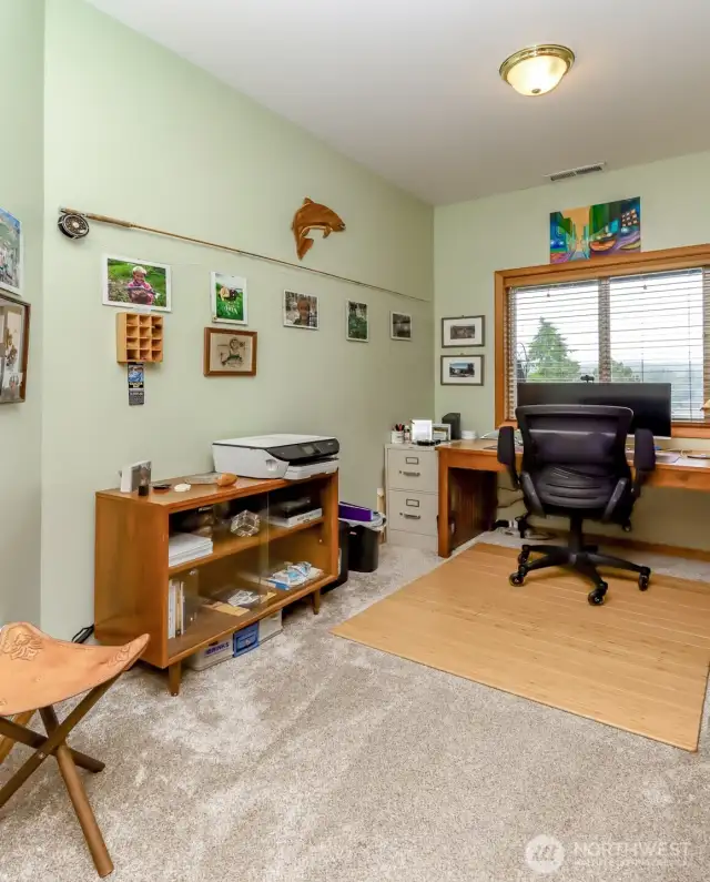 Separate office makes for a quite space to get work done