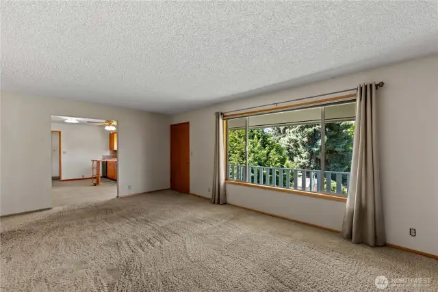 Deck off of main living.
