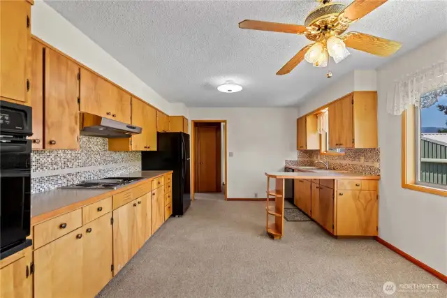 Spacious Galley Kitchen