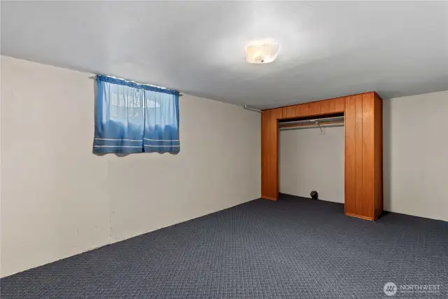 Lower level bedroom.