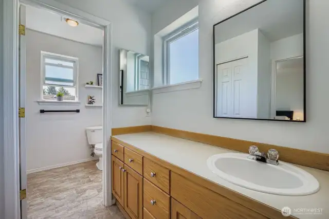 Upstairs Jack and Jill bathroom