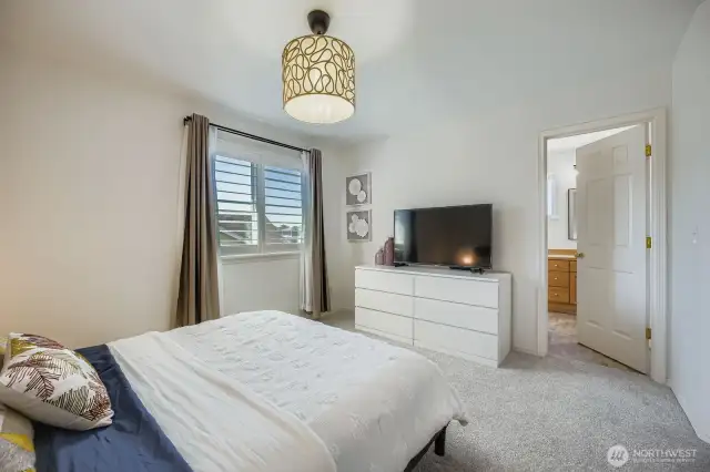 Upstairs bedroom with Jack and Jill bathroom