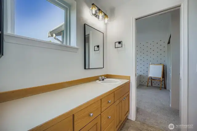 Upstairs Jack and Jill bathroom