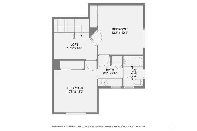 Upstairs floorplan