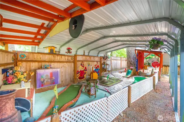Another covered area (#3) measuring approximately 16' X 25...image the possibilities in use of these out structures...or just have fun with the course?'