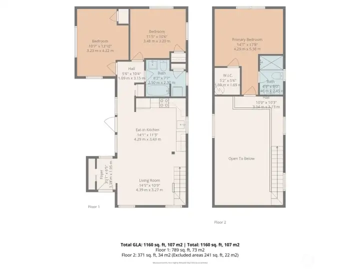 519 20th Ave:Floor plan for DADU