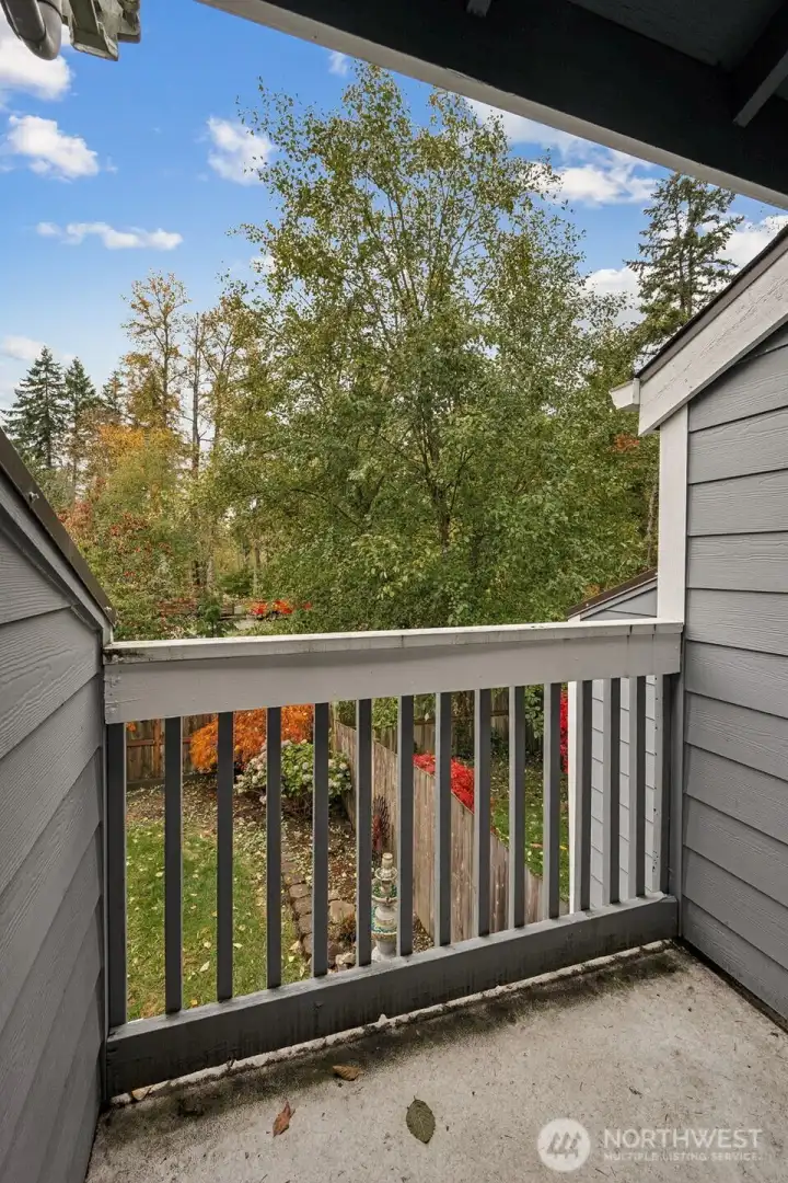 Balcony off primary bedroom