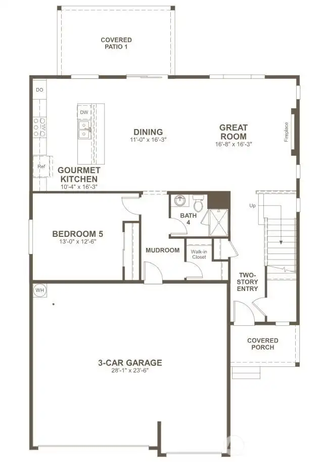 Yorktown Plan, main floor.