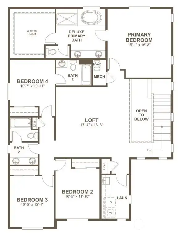 Yorktown Plan, second floor.