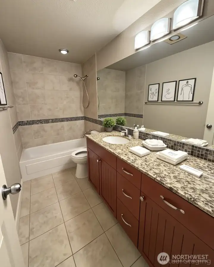 virtual staged bathroom