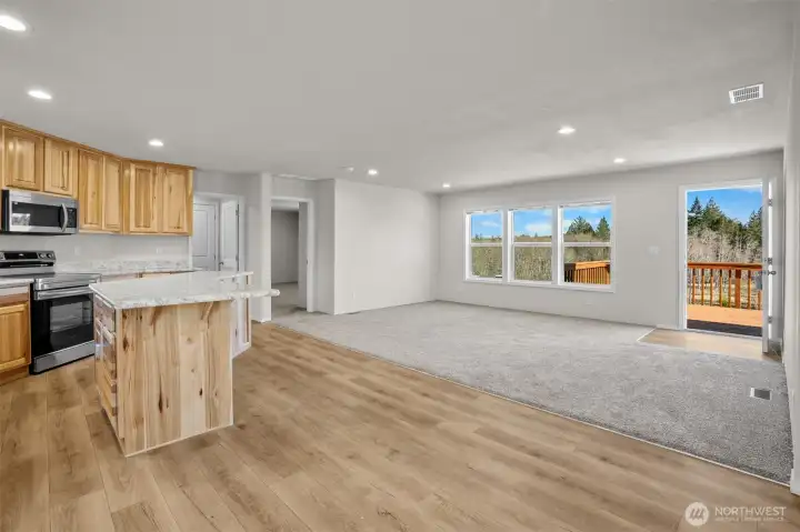 Welcome home to spacious living with recessed lighting throughout the entire home