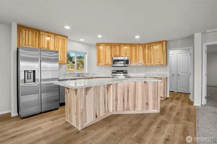 Hickory stunning cabinets stores all your kitchen goodies