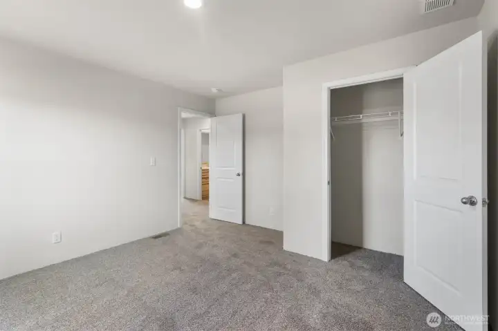 Bedroom 2. All bedrooms have their own walk-in closet