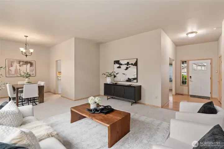 Plush new carpet freshly installed for move-in comfort.