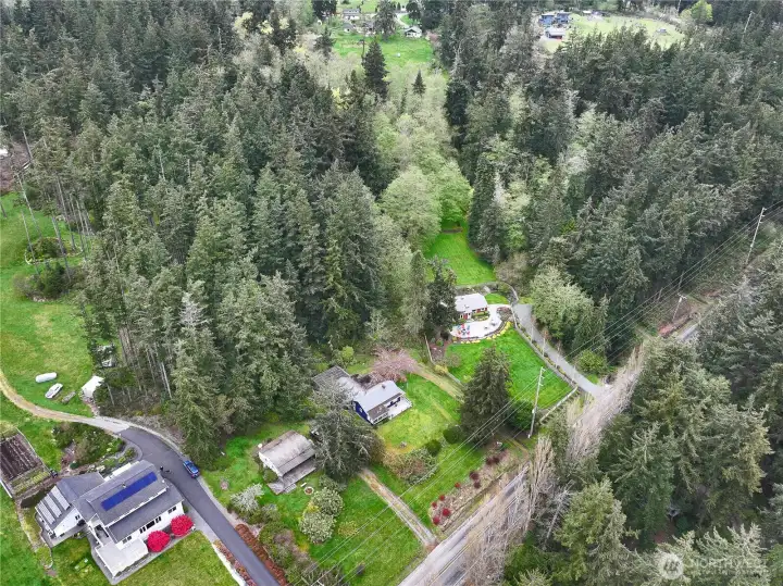 Second aerial view of the home.