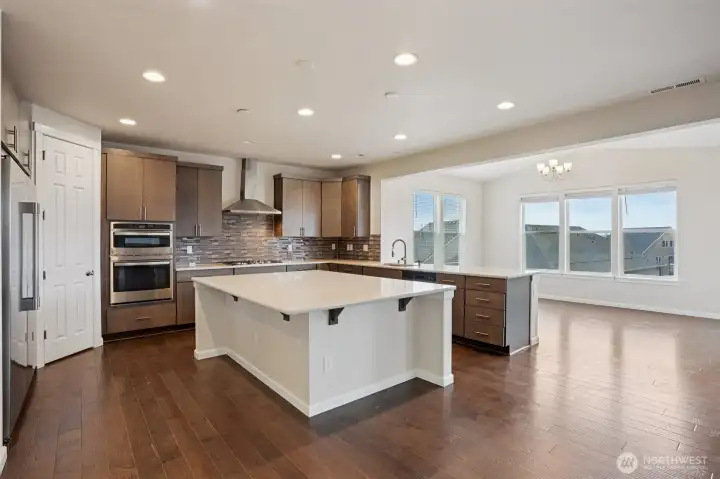 Large kitchen with island