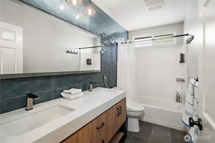 Hallway bathroom