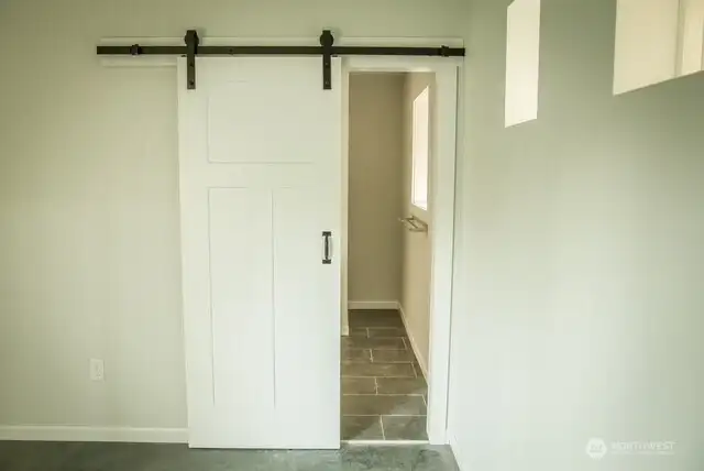 Barn doors for space saving
