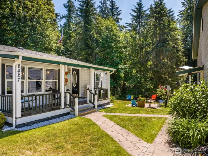 Covered front porch