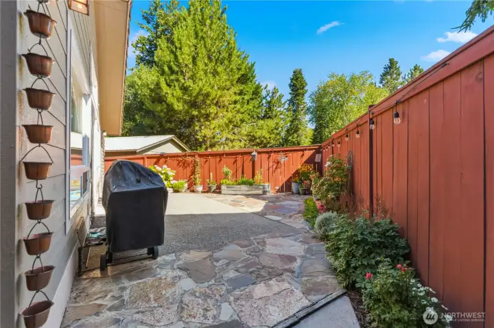 Private back yard