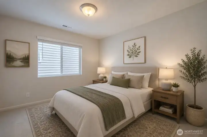 VIRTUALLY STAGED- Bedroom #2 VIRTUALLY STAGED- Bedroom #2