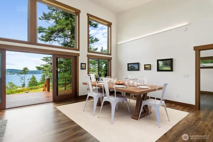 Virtually Staged Dining Room