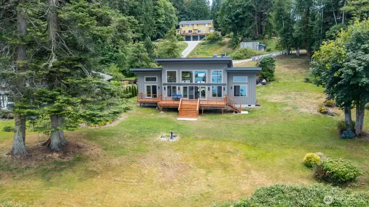 View of the back of house.