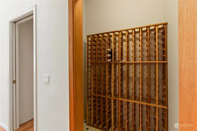 A secret closet? Yes, currently used as wine cellar (252 bottle capacity)