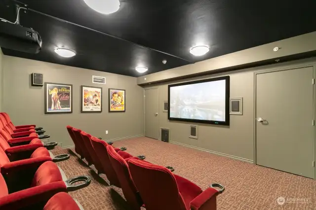 Movie theatre experience on the 2nd floor